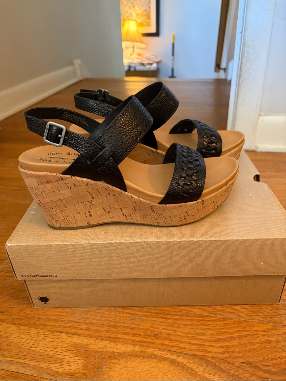 Kork-Ease Austin Braid Wedge Sandals - 8 - Picture 5 of 8